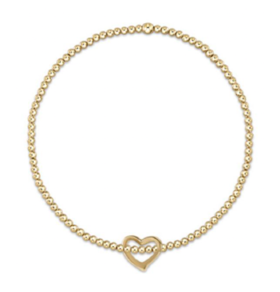 egirl Classic Gold 2mm Bead Bracelet - Love Small