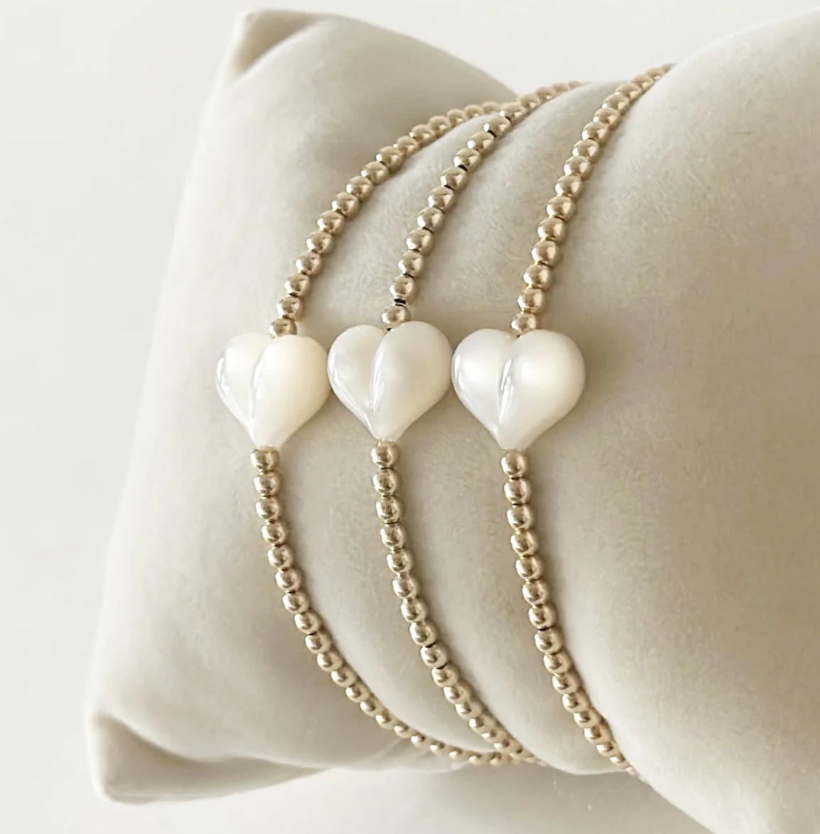 Pearl Bubble Heart Bracelet