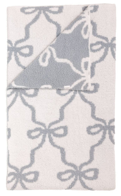 Bow Chenille Blanket, Assorted Colors