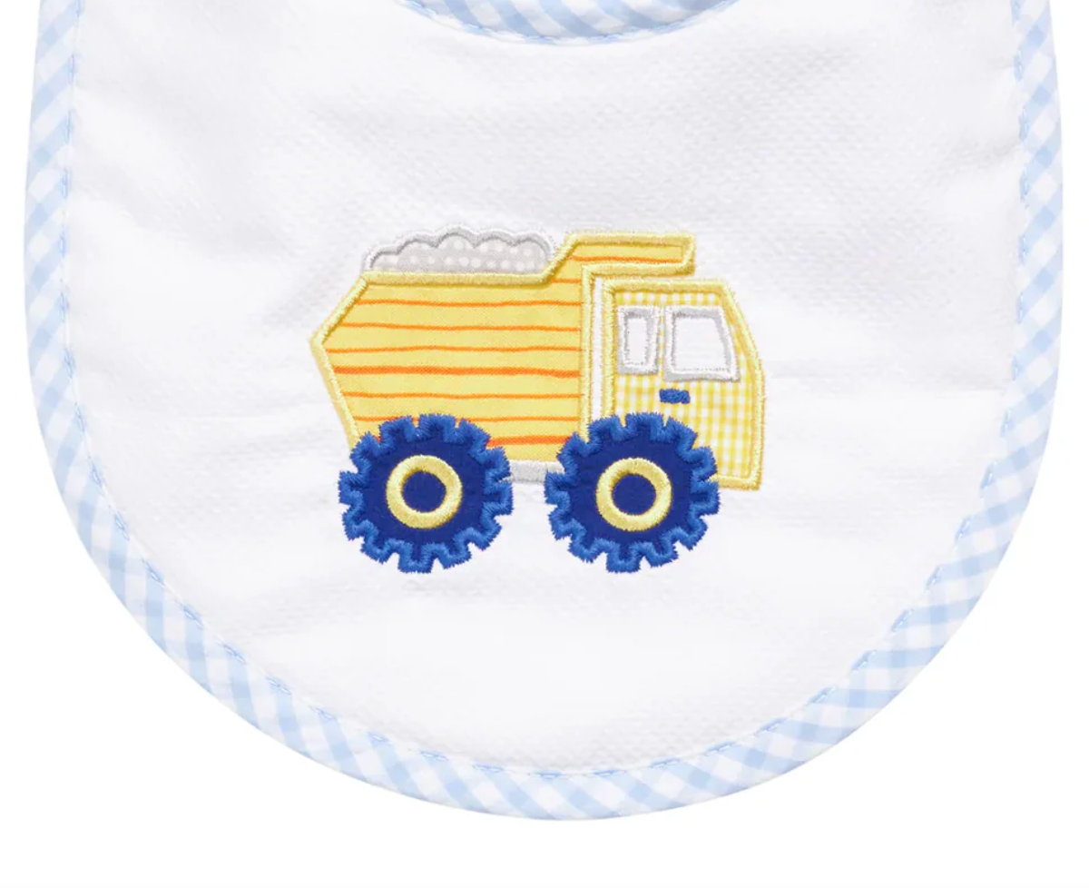 Dump Truck Applique Bib