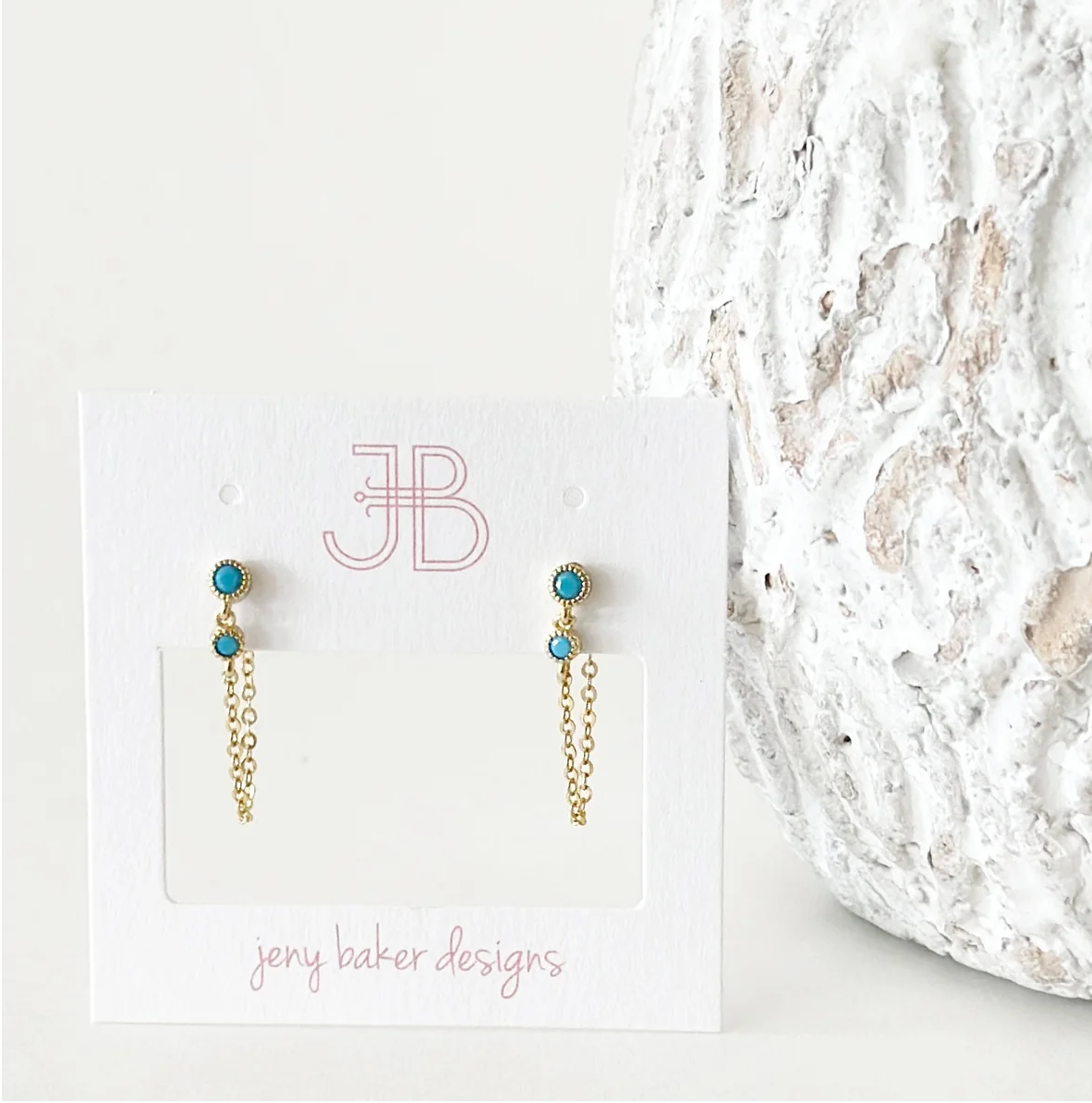 Talley Double Dot Chain Wrap Earrings