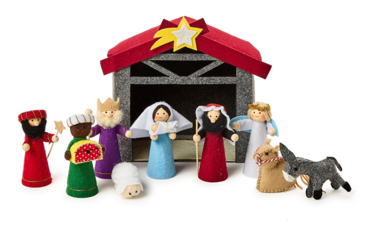 Star Bright 10 Pc Hand-crafted Nativity