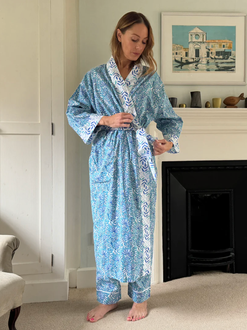 Long Cotton Kimono, Assorted Colors
