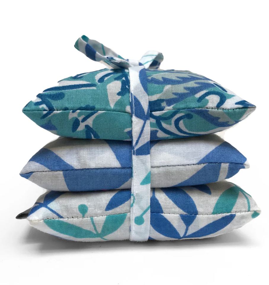 Stack of 3 Lavender Sachets, Assorted Colors