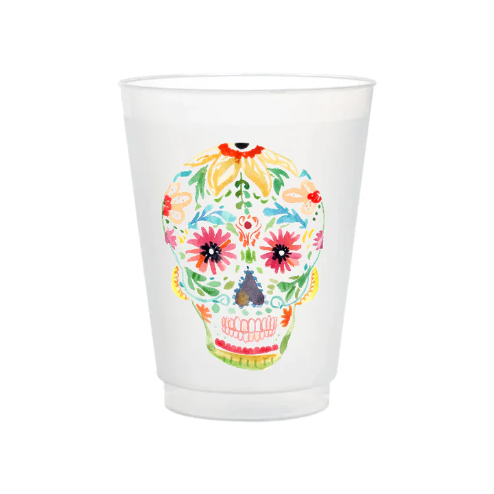 Sugar Skull Frosted Cups