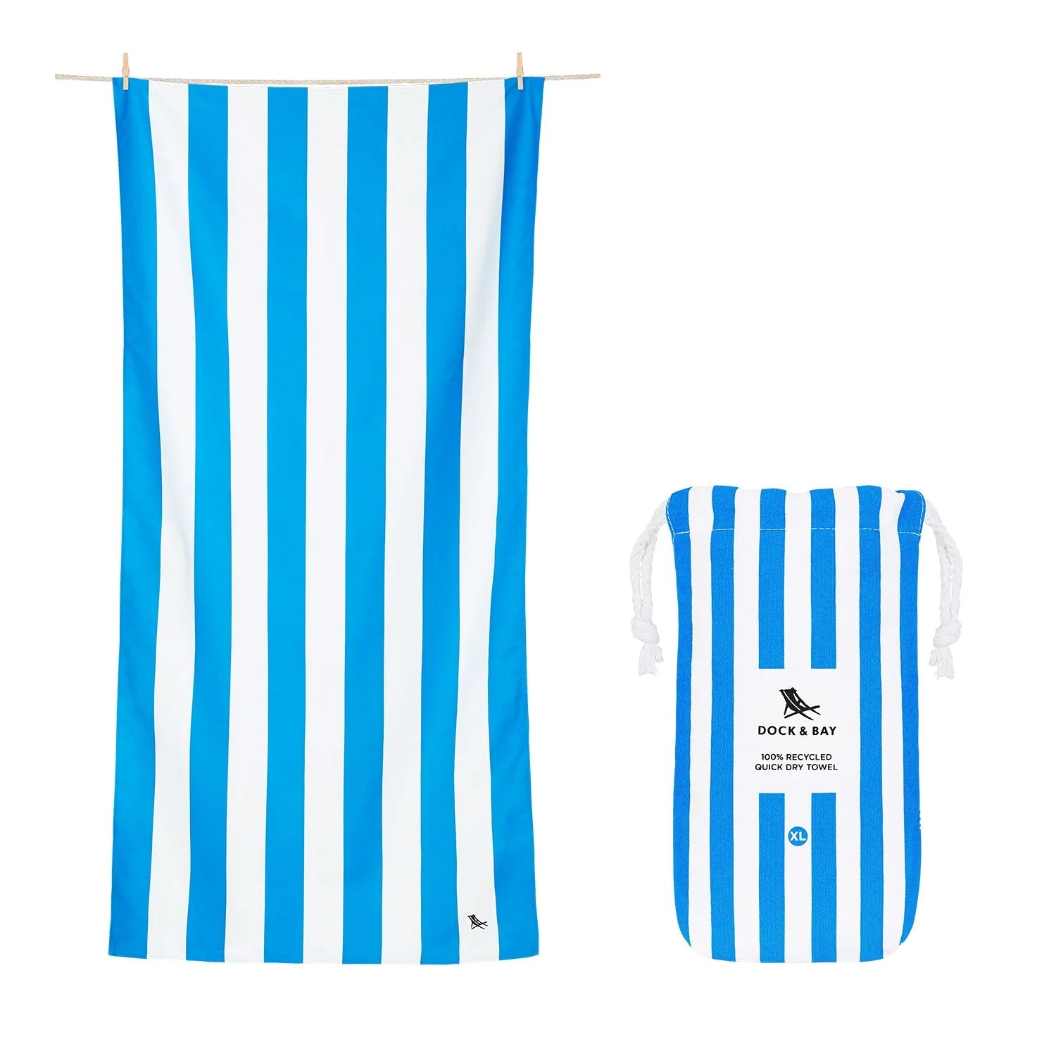 Dock & Bay Extra Large Quick Dry Towels - Cabana, Assorted Colors