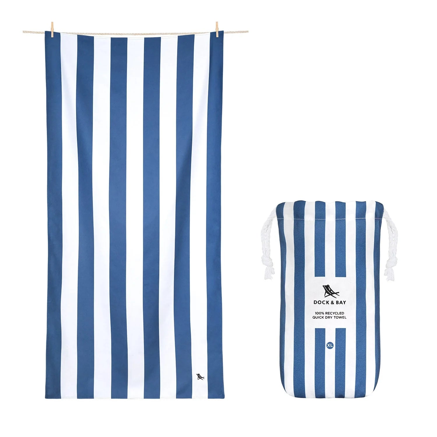 Dock & Bay Extra Large Quick Dry Towels - Cabana, Assorted Colors