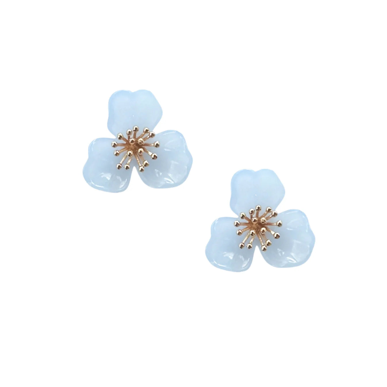 Trillium Stud Earrings, Assorted Colors