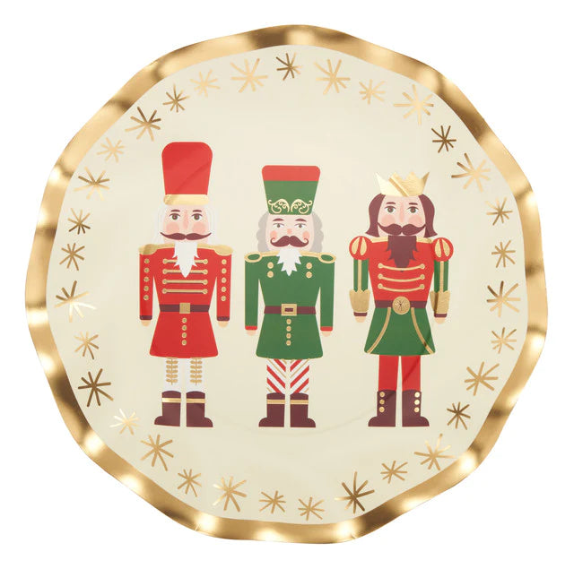 Nutcracker Christmas Salad Plate/8pk