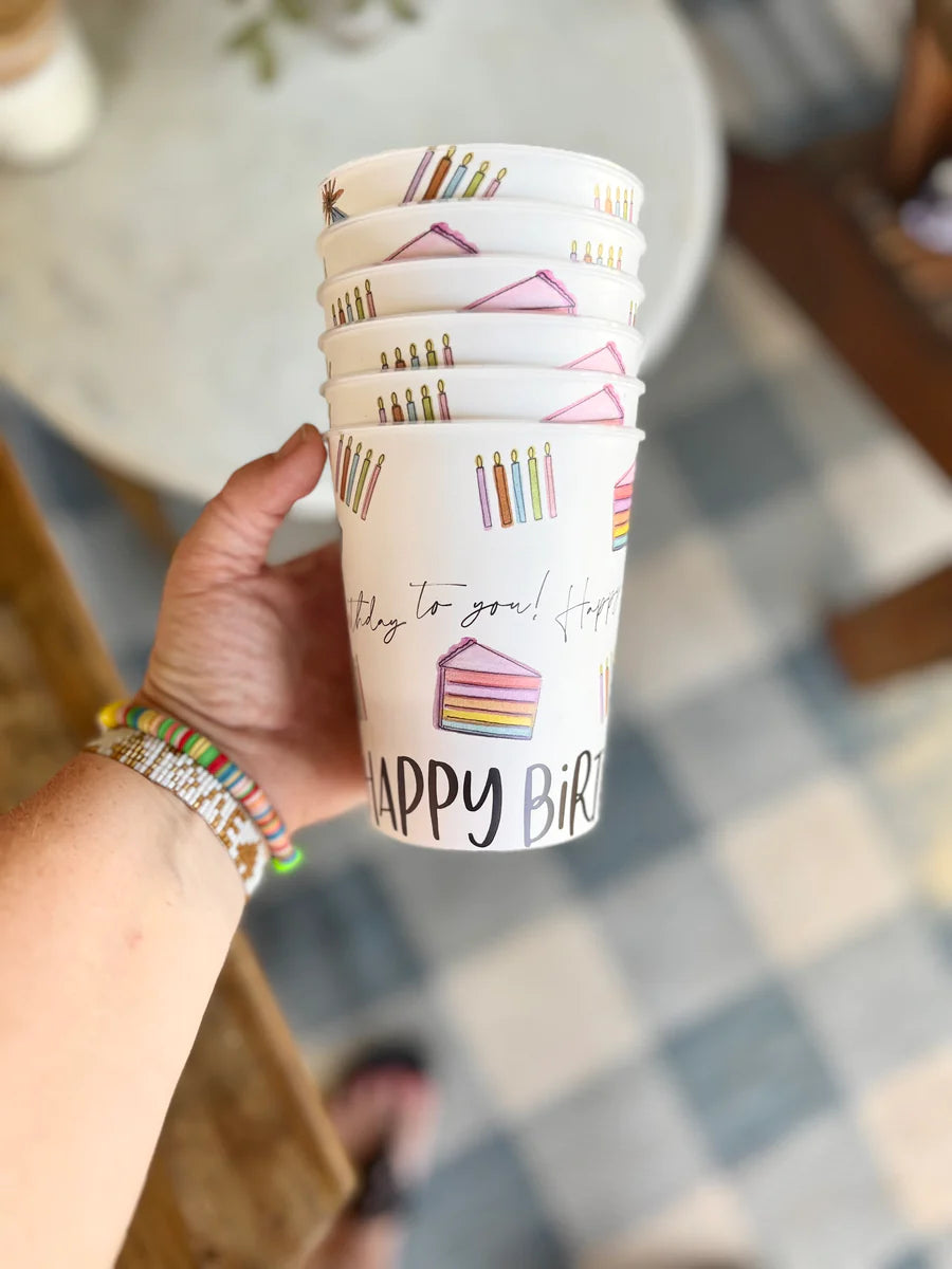 Happy Birthday Reusable Party Cups