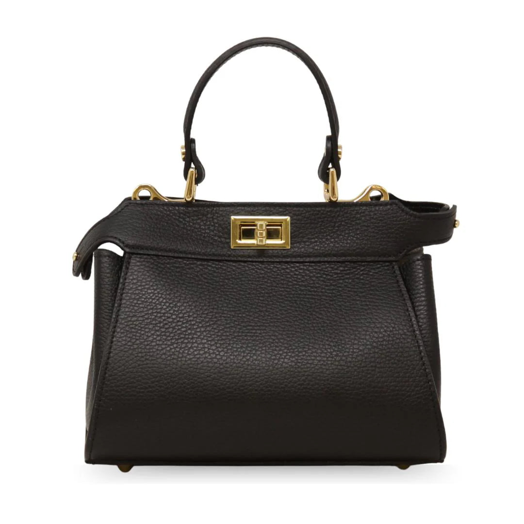 Leather Handle and Crossbody Bag, Assorted Colors