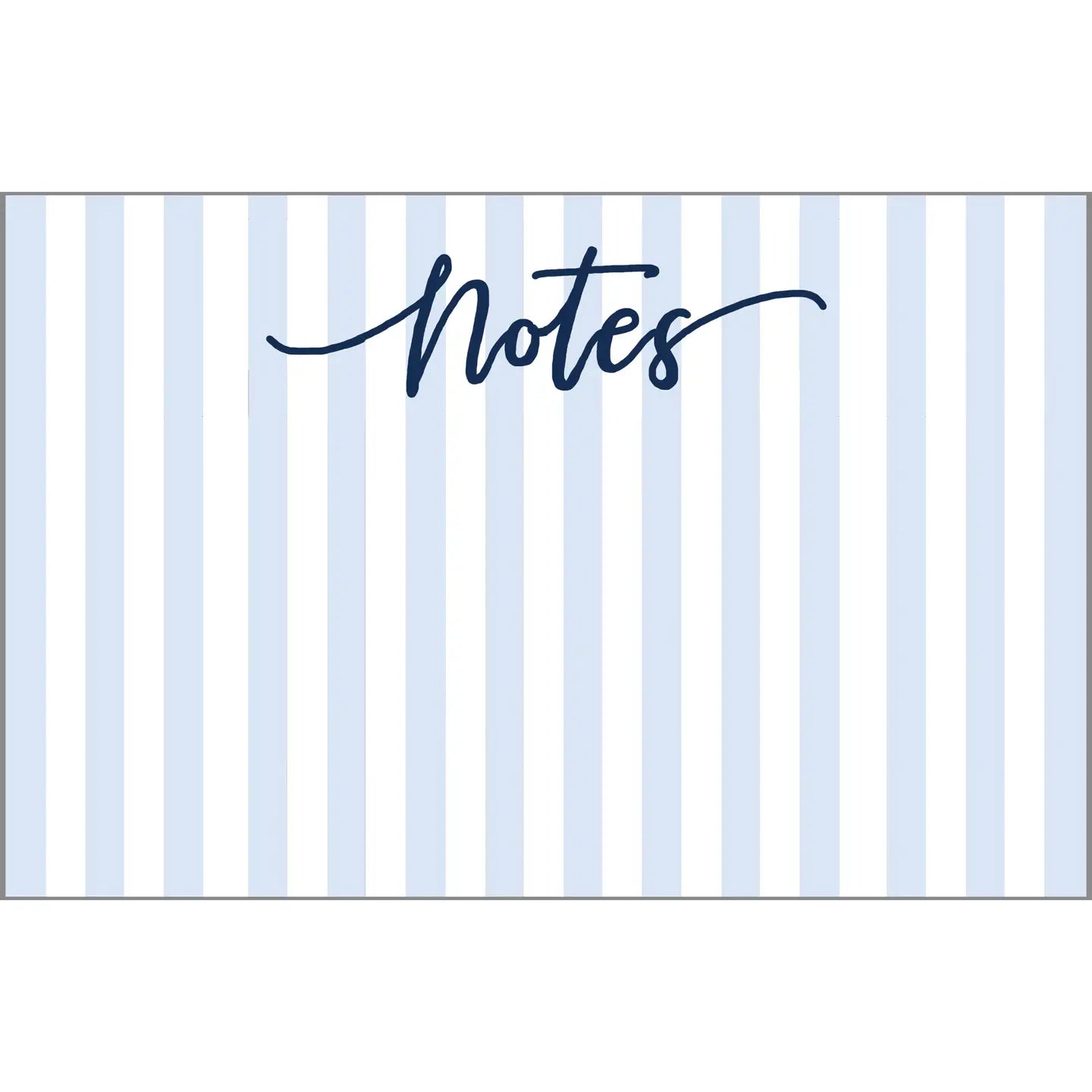 Cabana Stripe "NOTES" Blue Slab Notepad