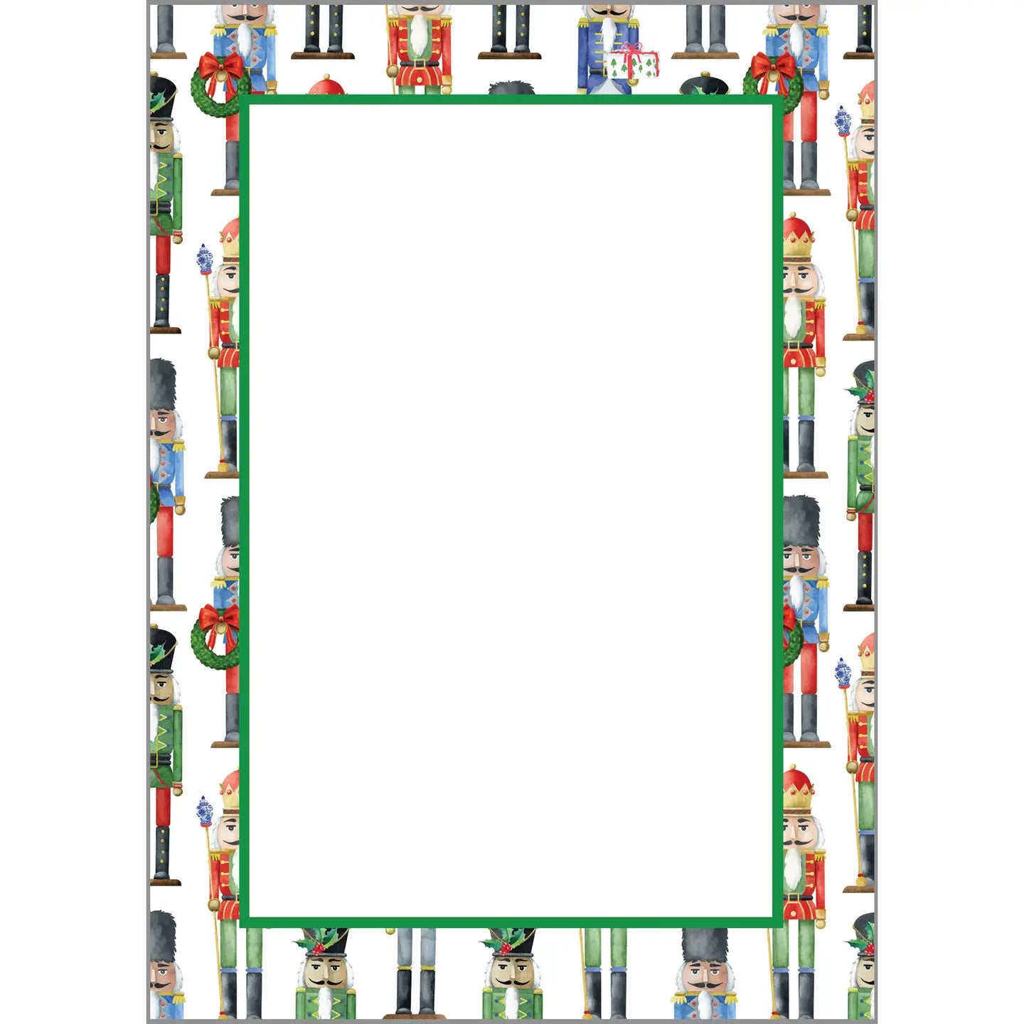 Nutcracker Pattern Christmas Notepad