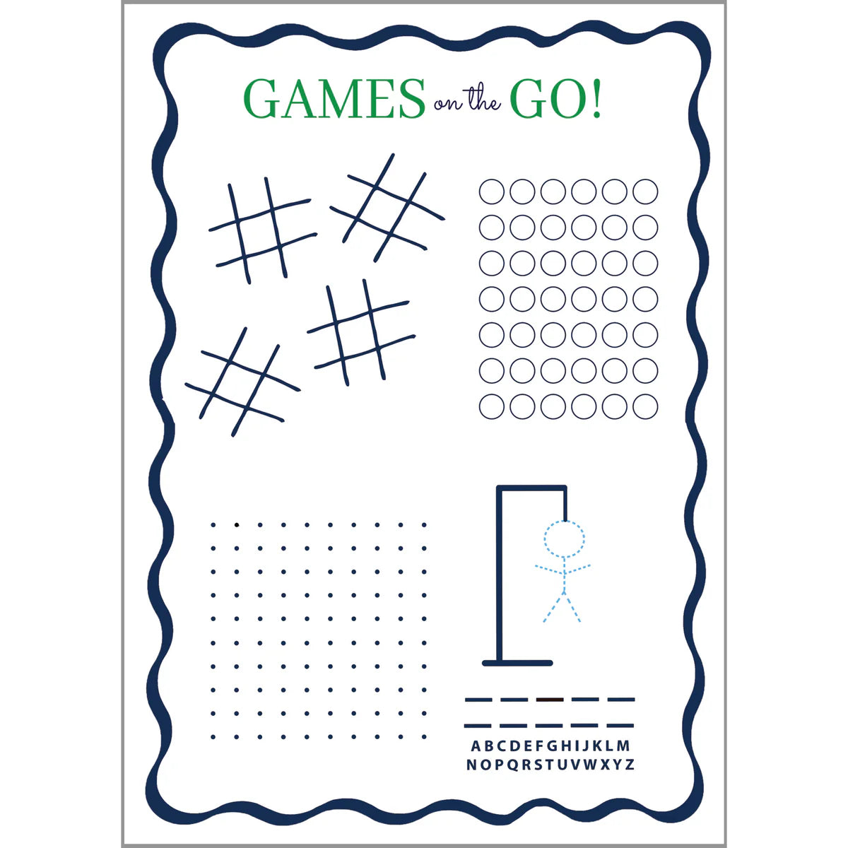 5x7 Games on the Go Notepad