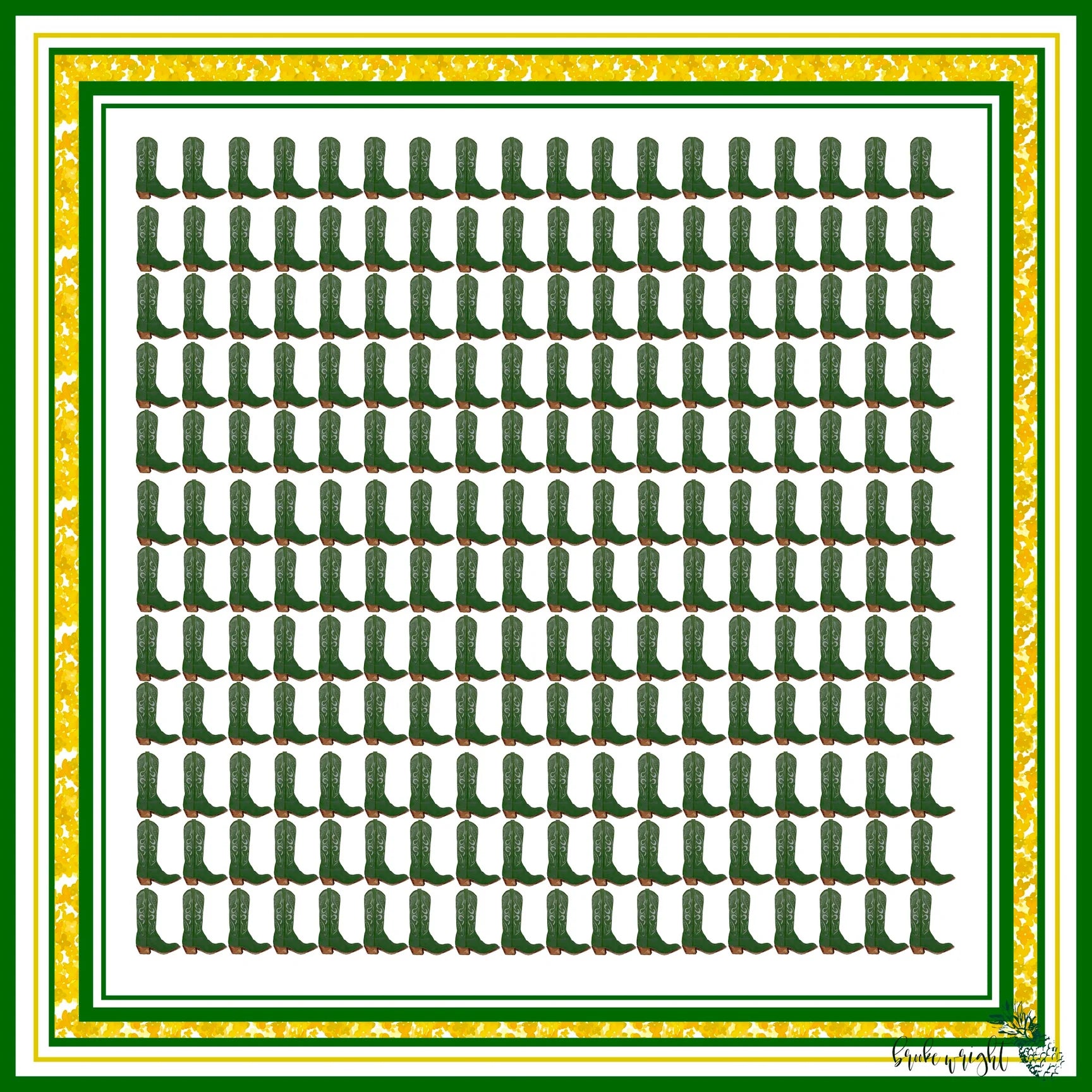 Green Boot Scarf