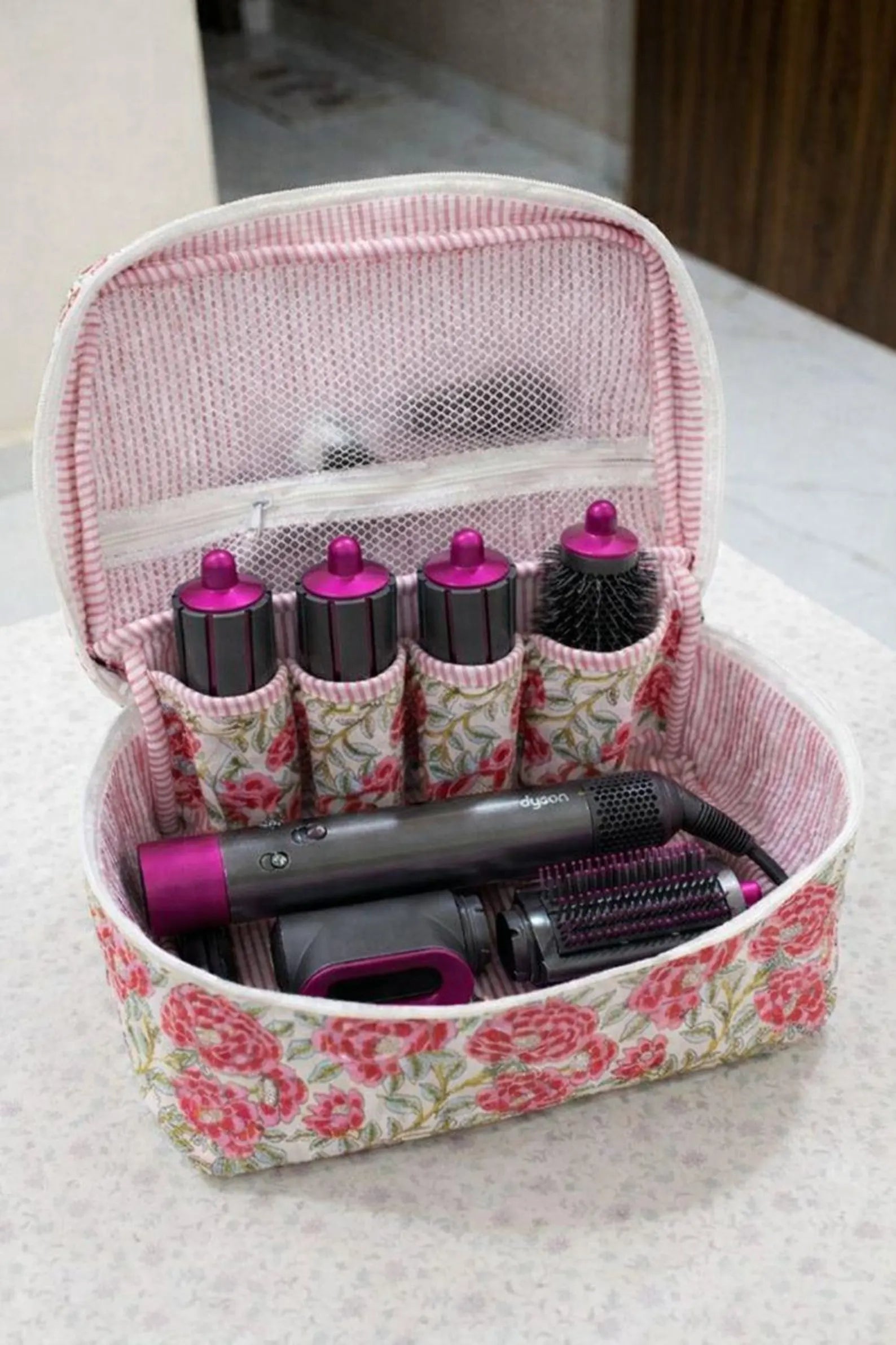 Luxury Travel Vanity Organizer for Dyson Accessories