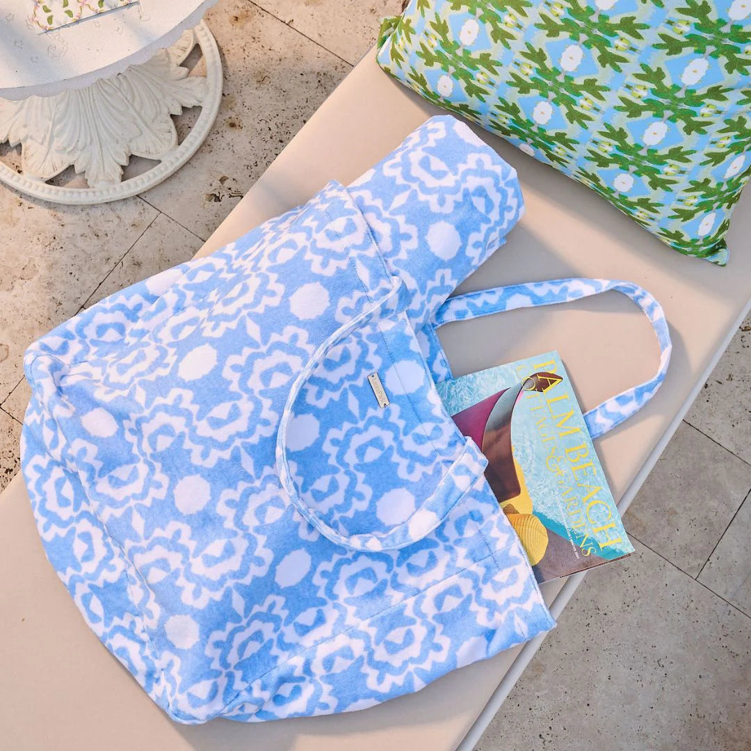 Aspen Chambray Terry Beach Tote