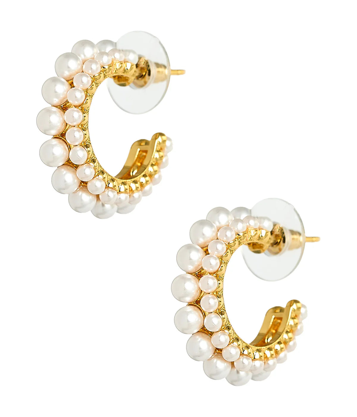 Toby- Double Pearl Hoop