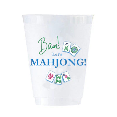 Let's Mahjong Shatterproof Cups, Set of 8