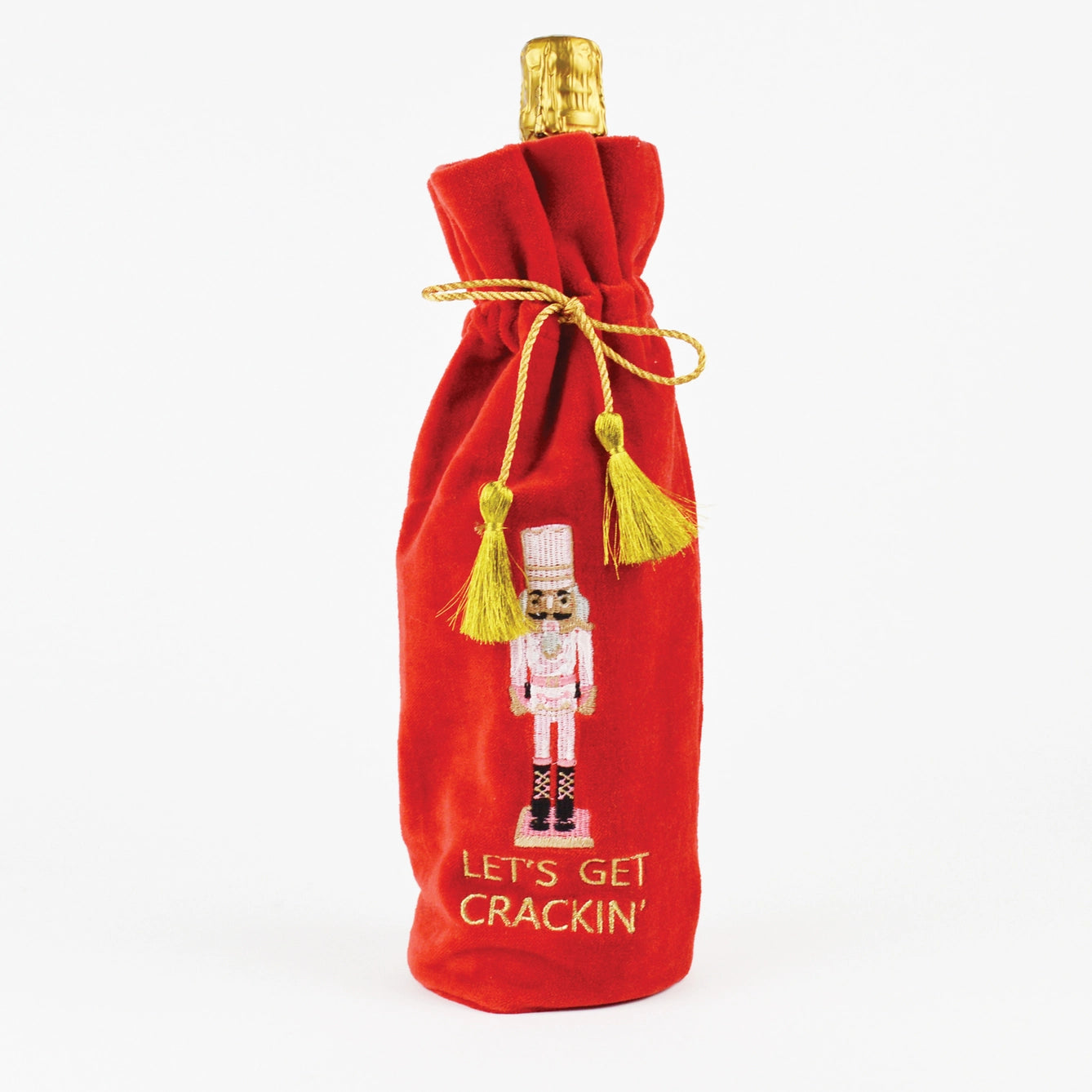 Embroidered Wine Bag