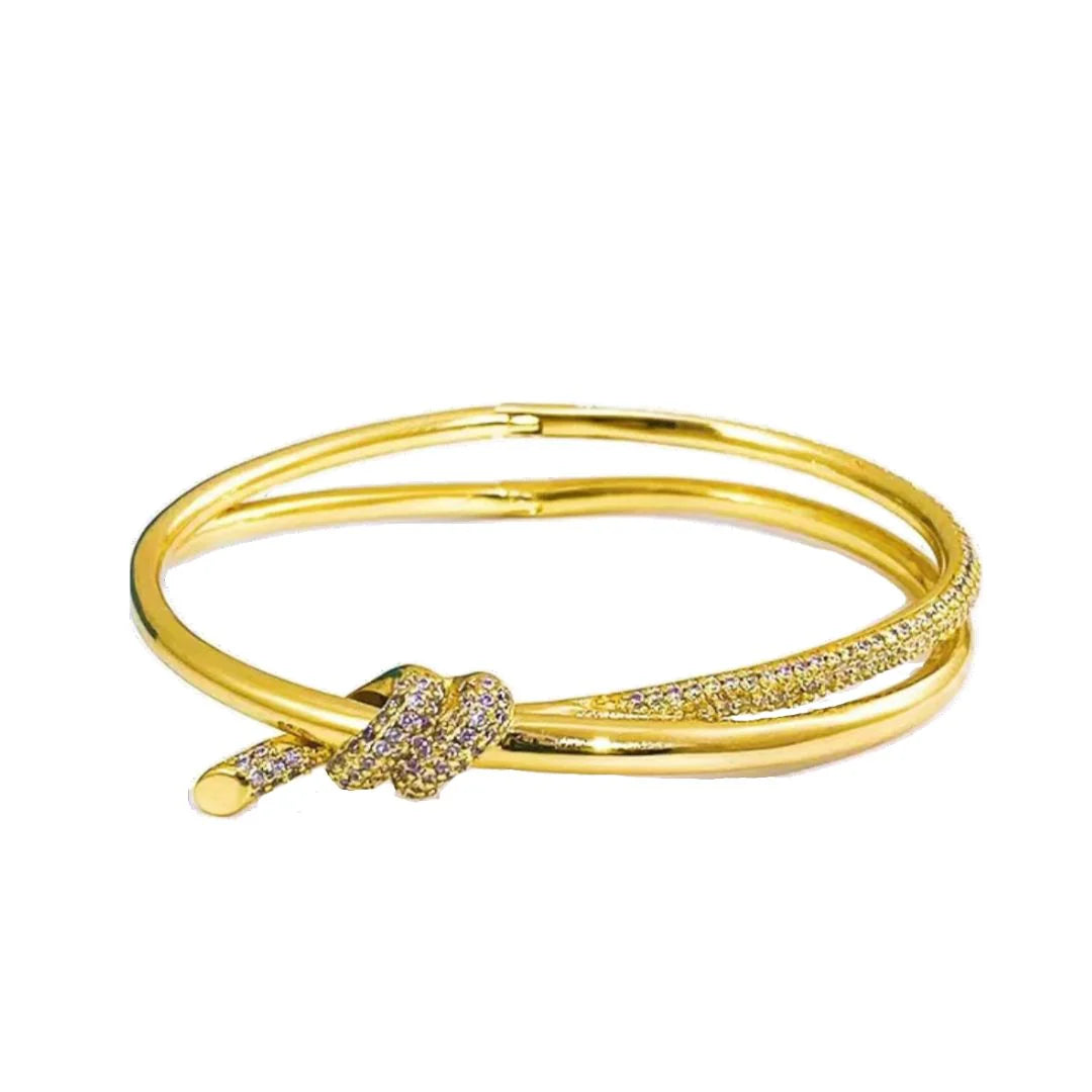 Pave Knot Bracelet