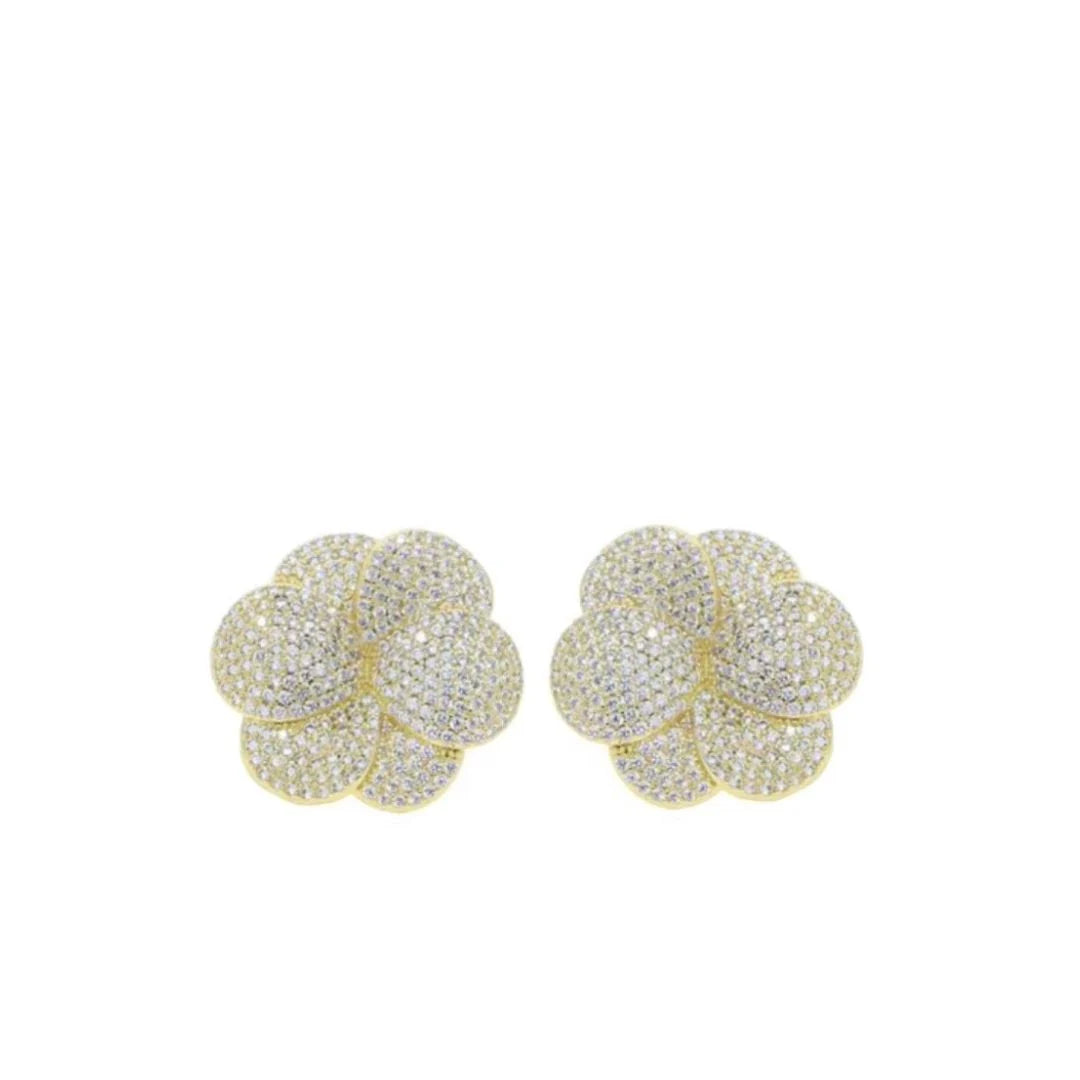 Pave Bloom Studs