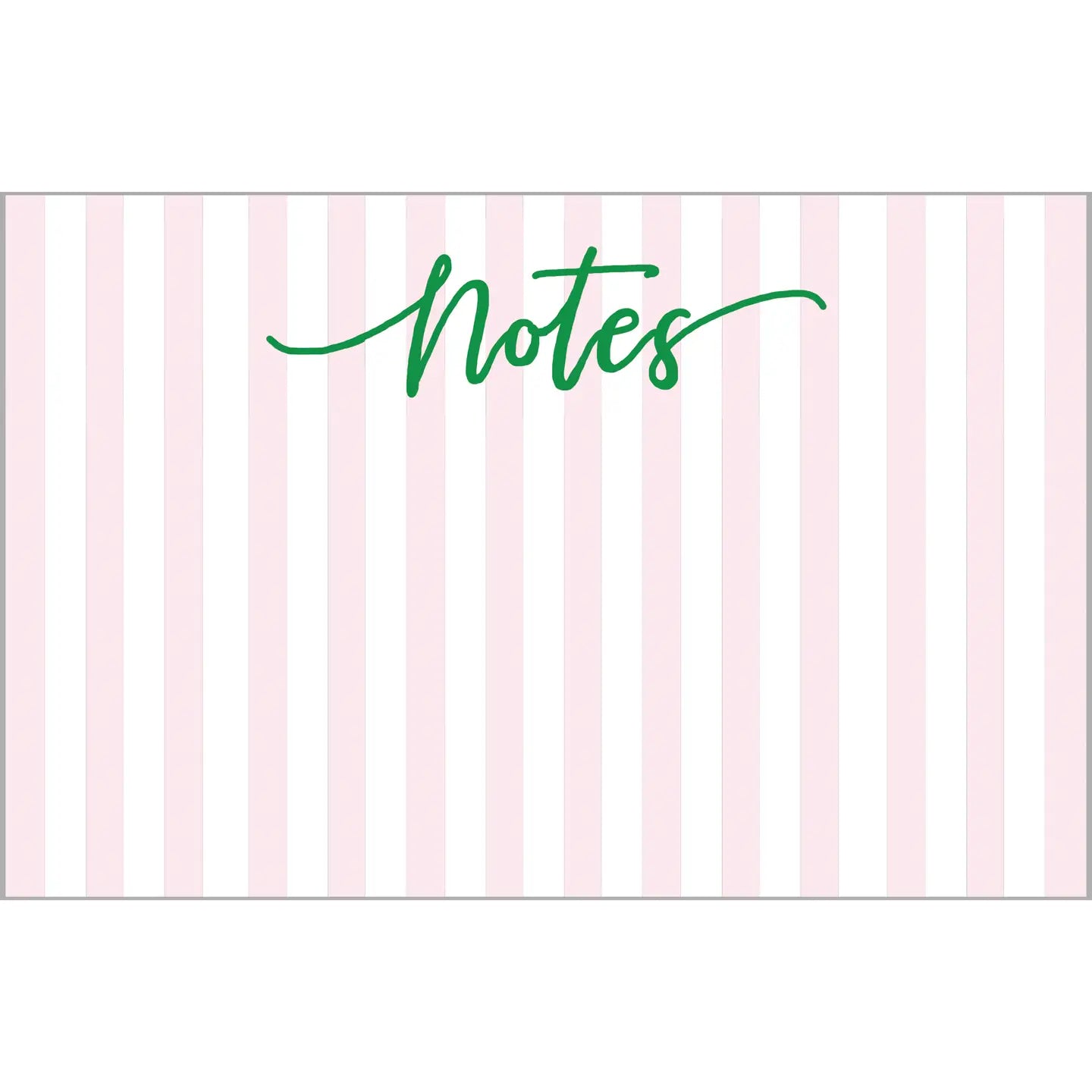 Cabana Stripe "NOTES" Pink Slab Notepad