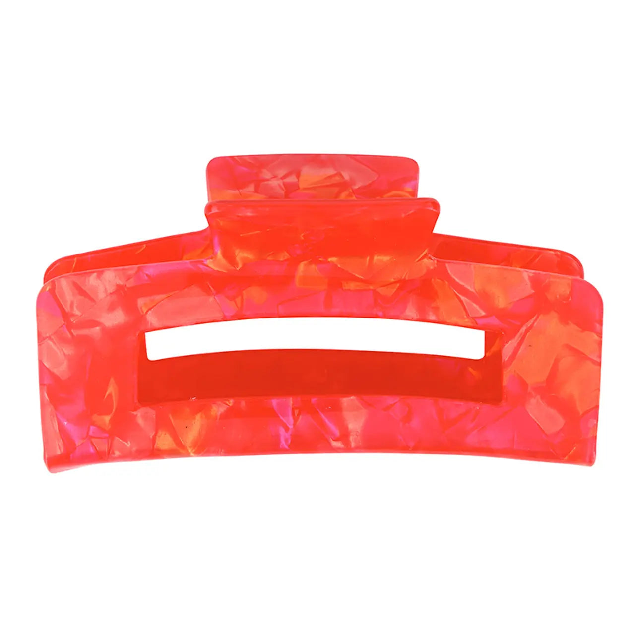 Claw Clip - Red Marble