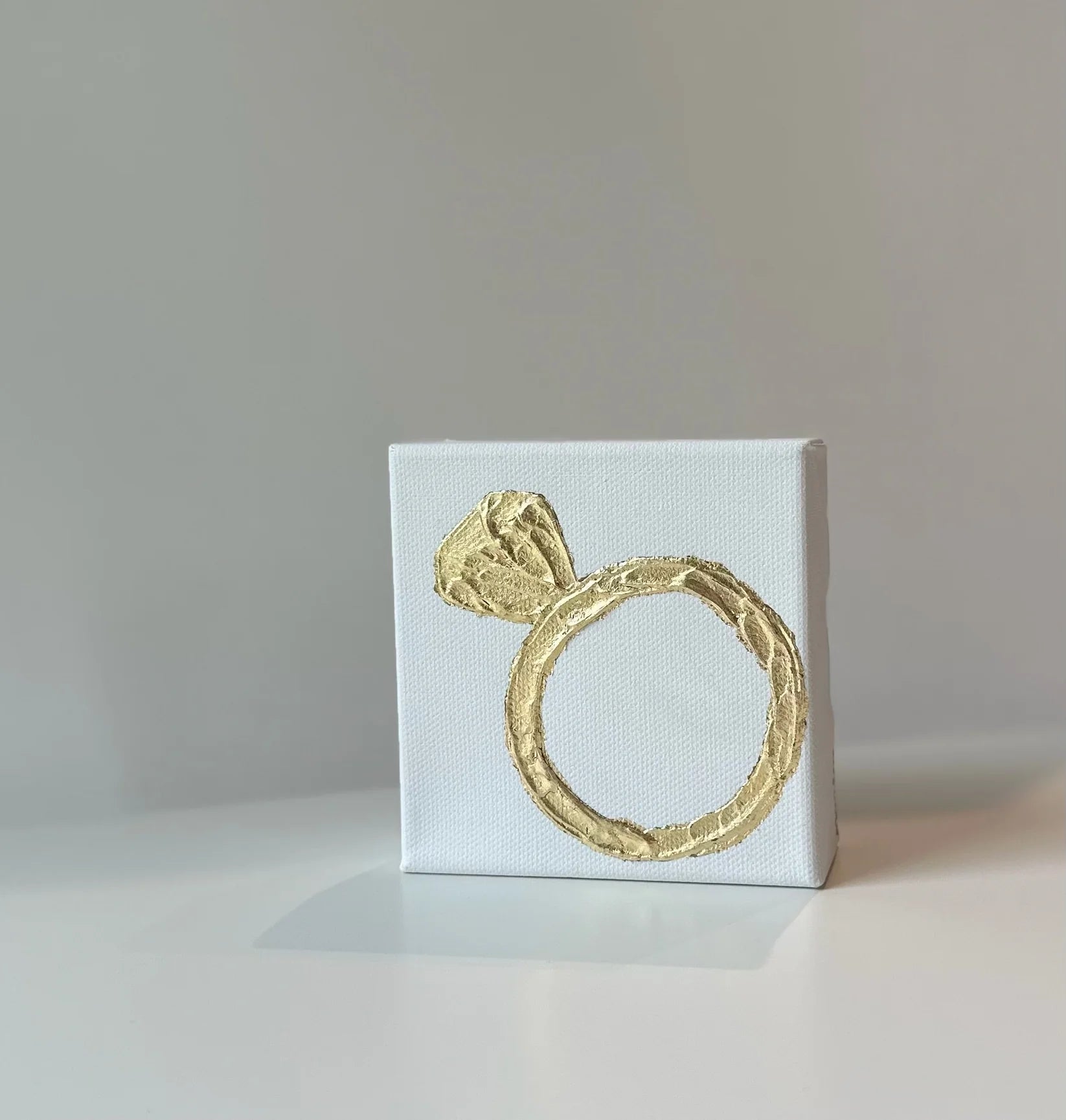 4x4 Canvas - Painted Gold Ring Season
