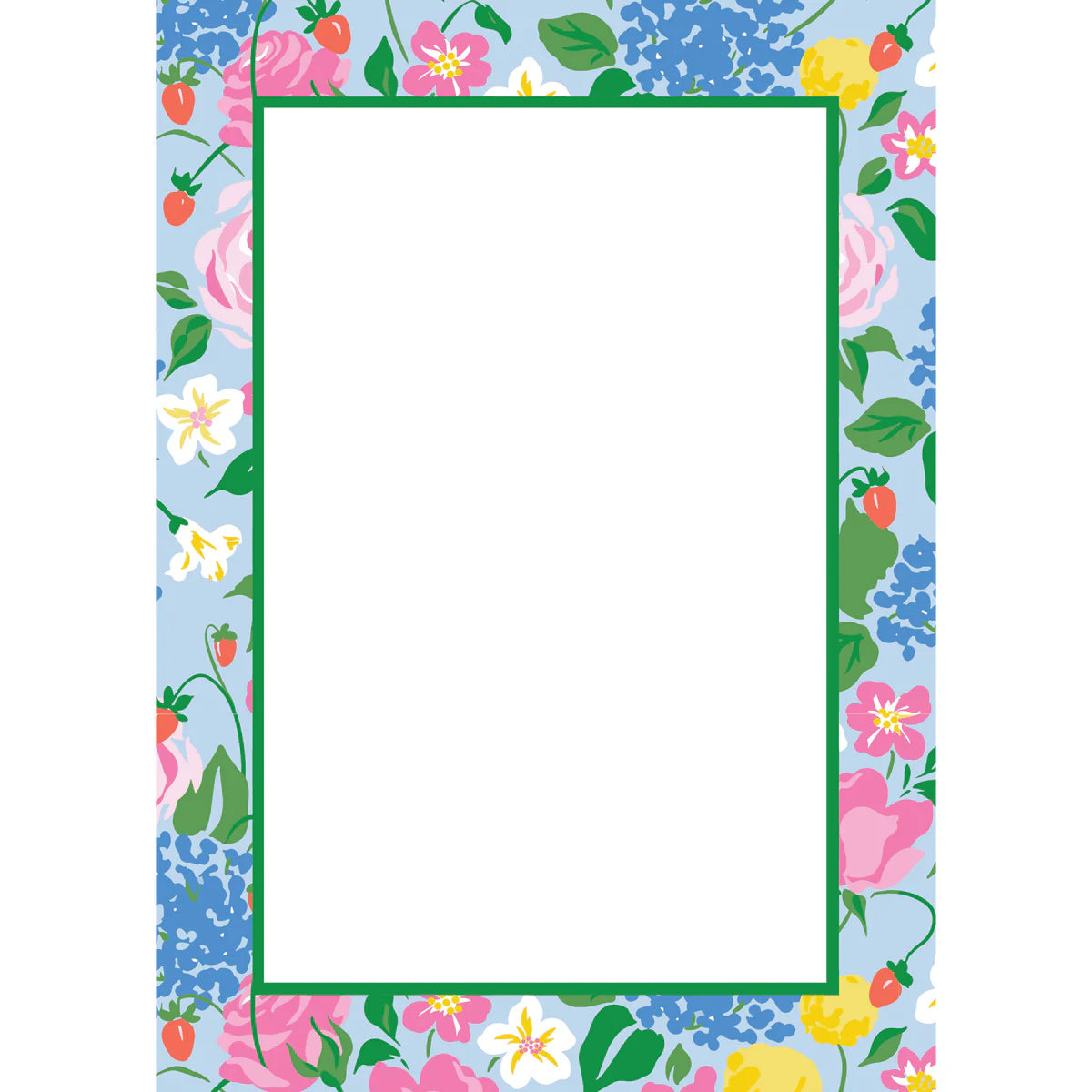 Strawberry Floral Notepad