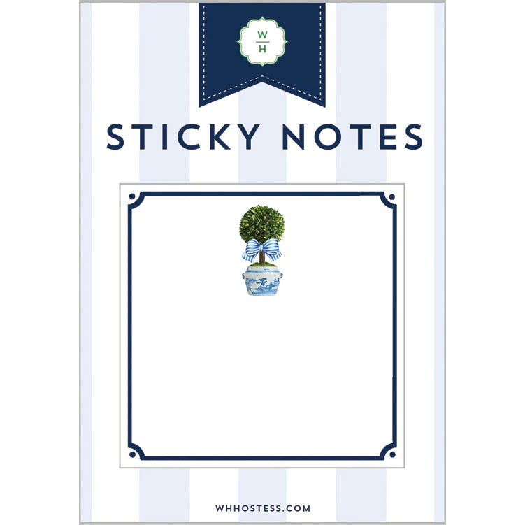 Striped Topiary Sticky Notes