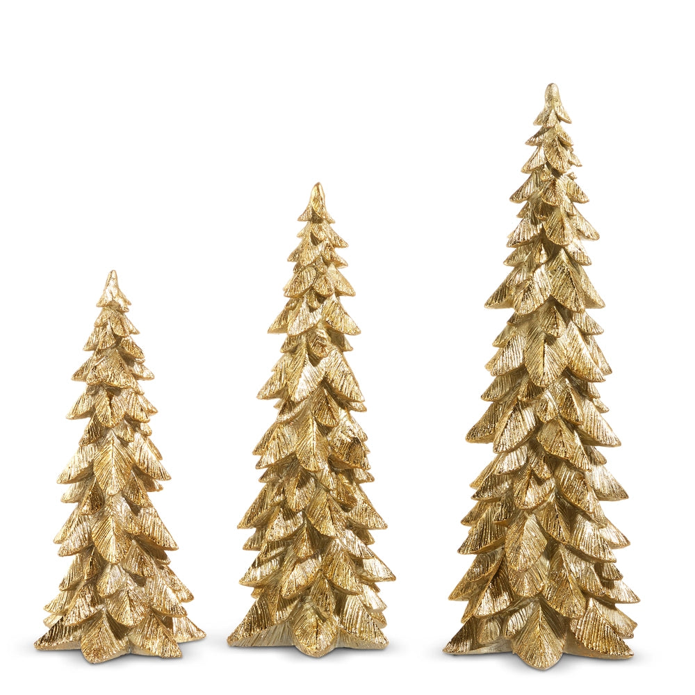 Set of 3 - Gold Trees