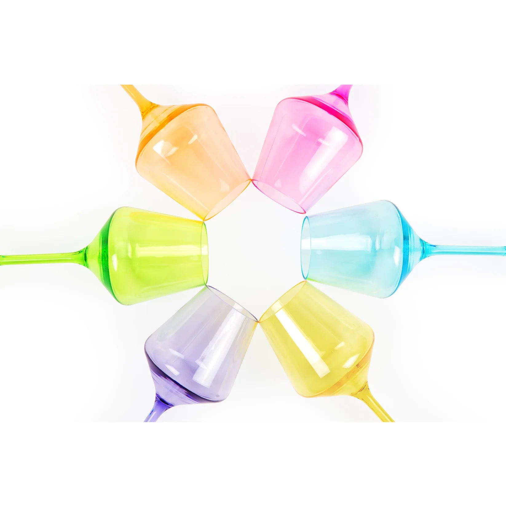 Unbreakable Stemmed Wine Glasses, Assorted Colors
