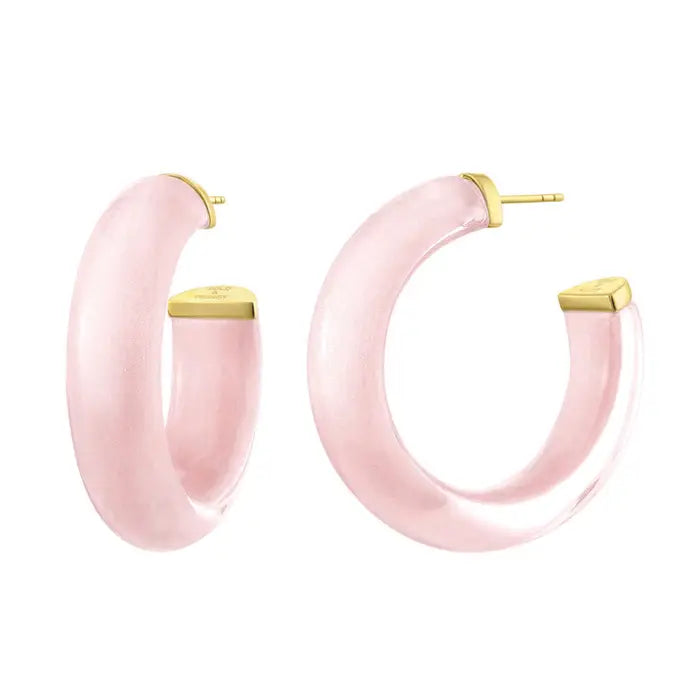 1.5" Small Dove Illusion Hoop Earrings, Assorted Colors