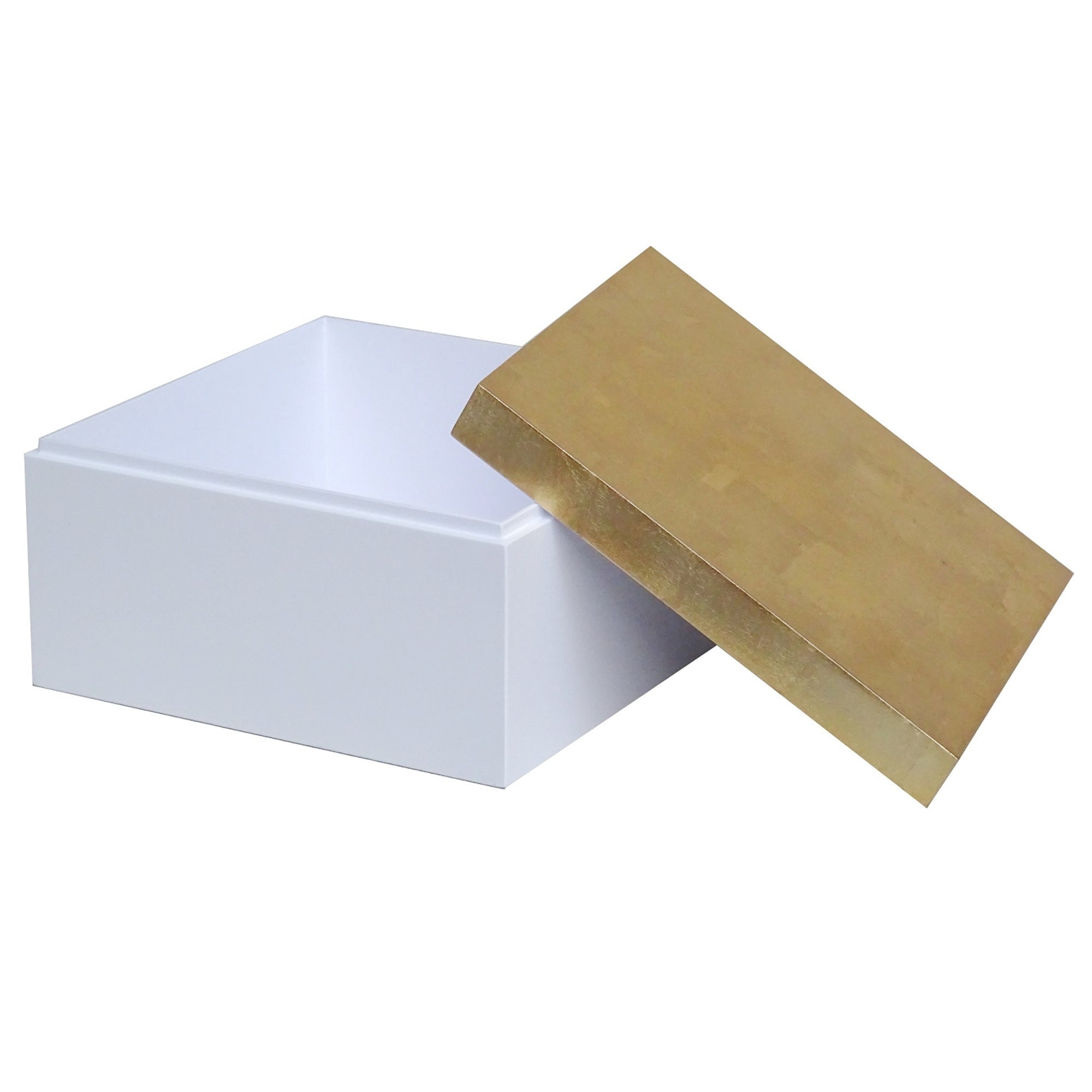 Sm. Square Box w/ Gold Leaf Lacquer Lid