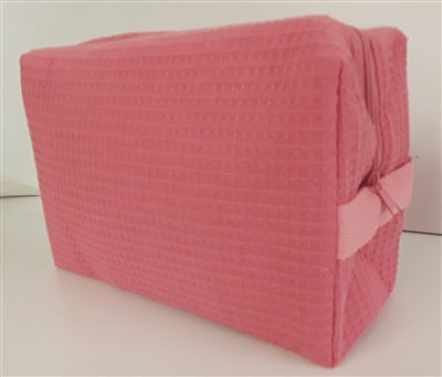 Large Waffle Cosmetic Bag, Assorted Colors