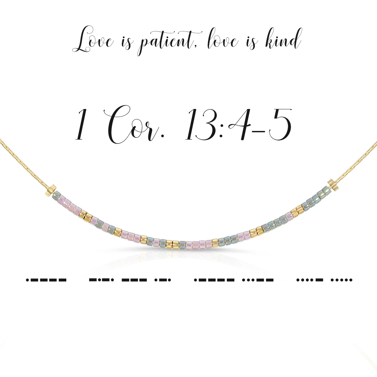 Morse Code Necklace, Assorted