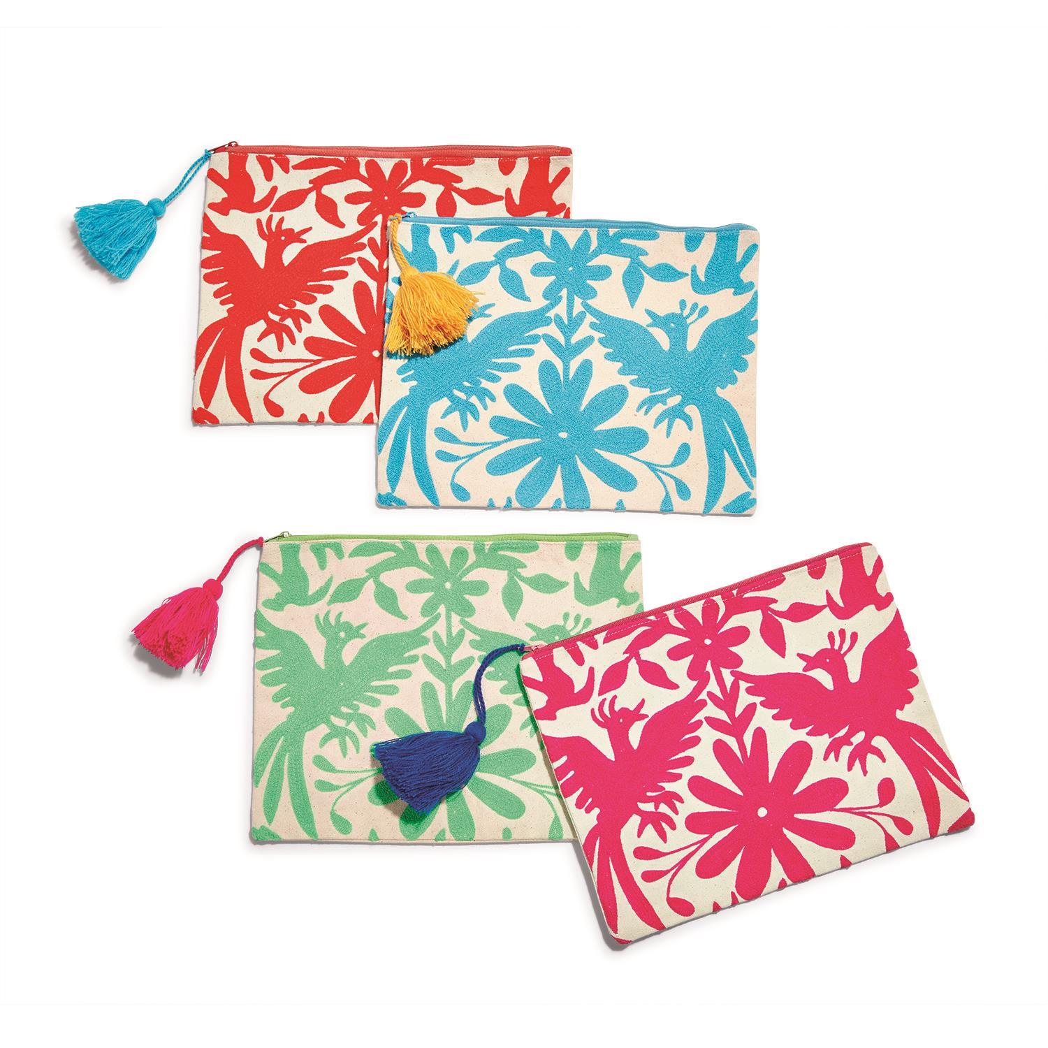 Flora and Fauna Embroidered Multipurpose Pouch