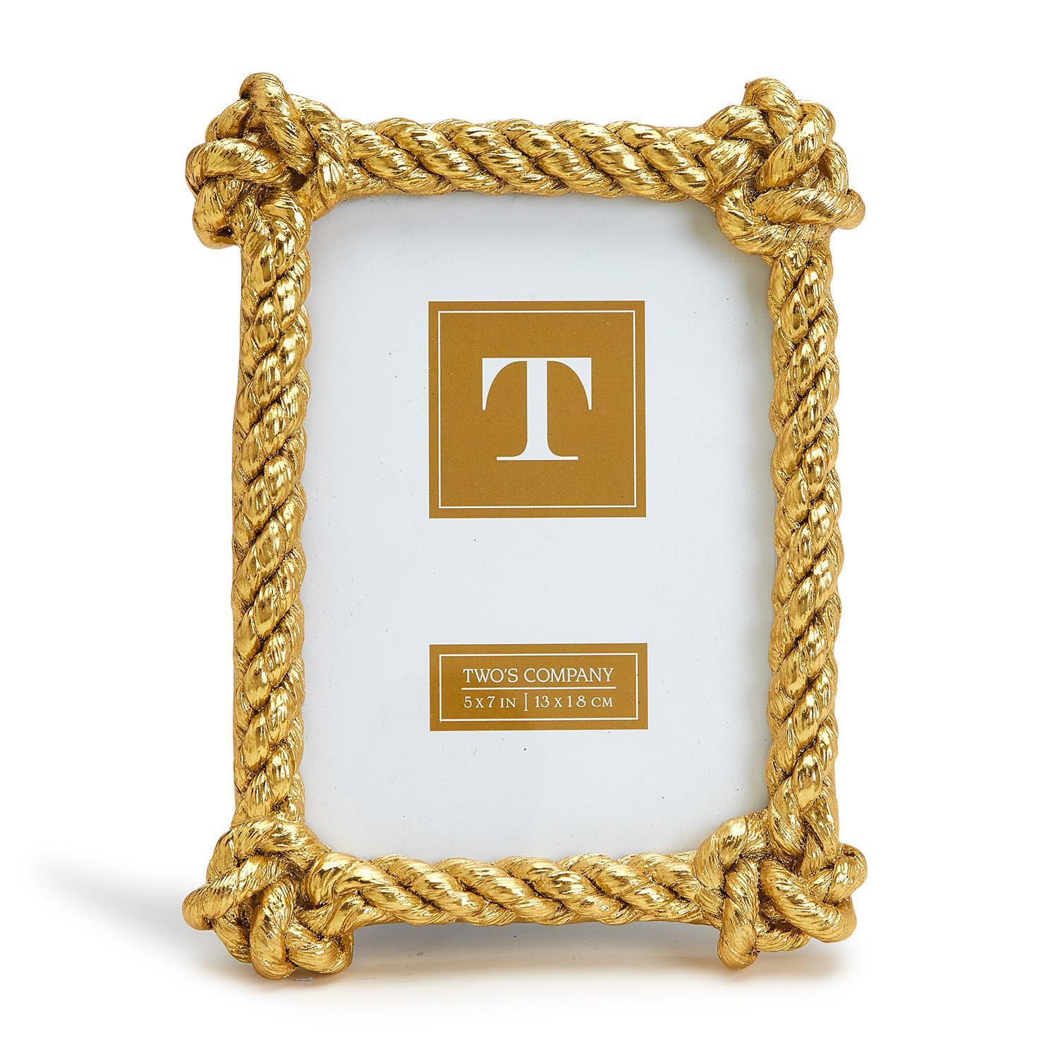 Golden Rope 5x7 Photo Frame