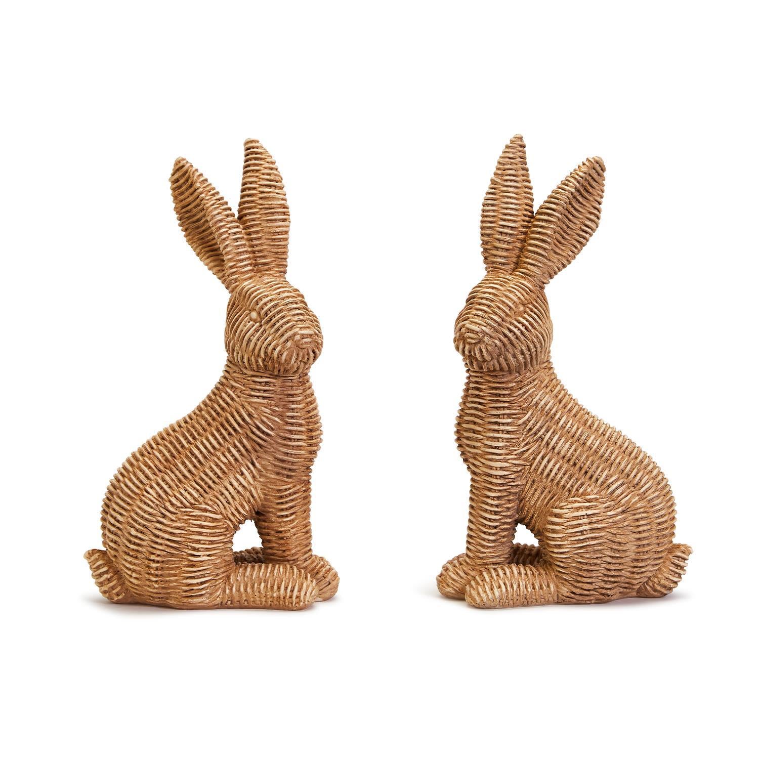 Hoppy Spring Basket Weave Pattern Bunny