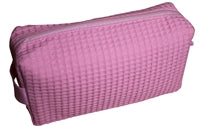 Small Waffle Cosmetic Bag, Assorted Colors