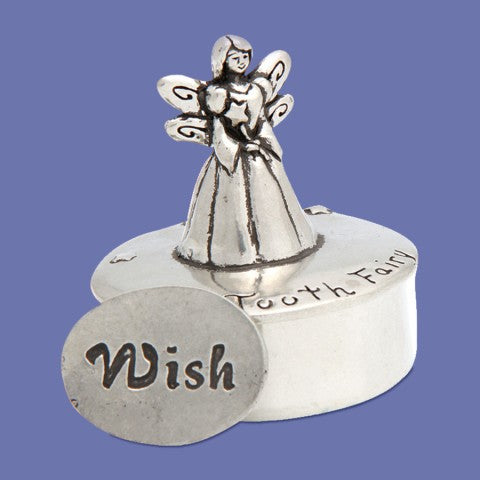 Pewter Tooth Fairy Box with Coin