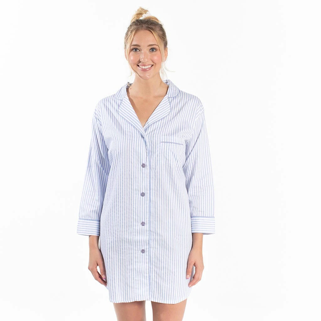 Button-Down Sleep Shirt, Assorted Colors