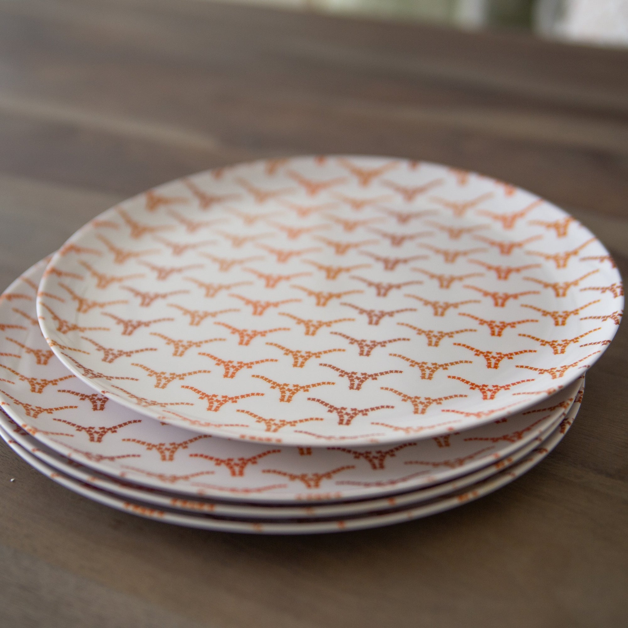 Honey + Hank Melamine Dinner Plates, Set of 4 - Assorted Patterns