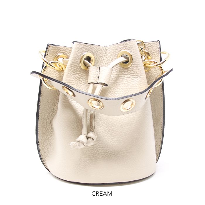 Leather Bucket Bag, Assorted - Memory Lane Monograms