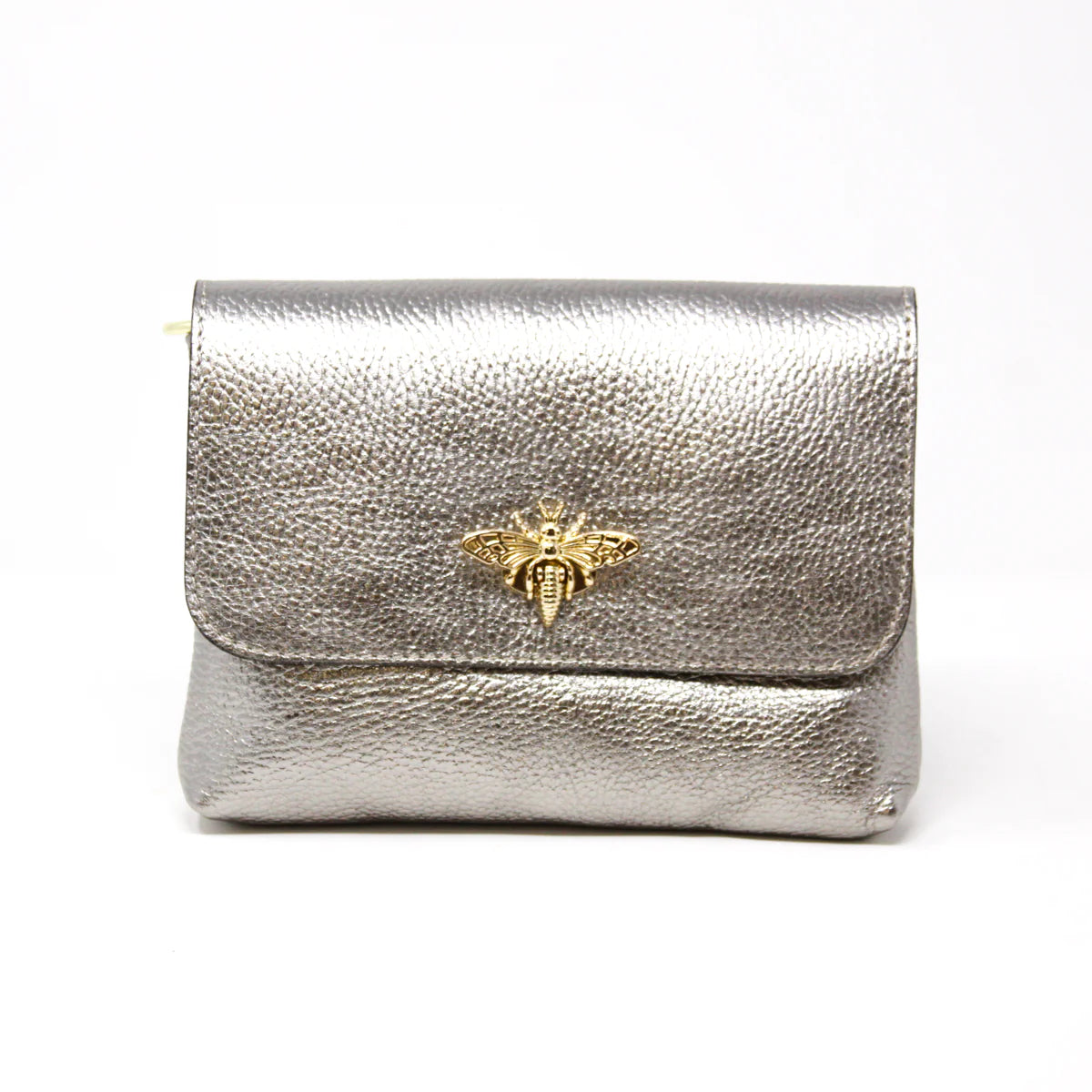 Leather Bee Crossbody