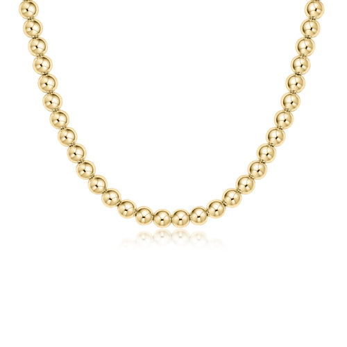 17" Choker Classic Gold 6mm Necklace