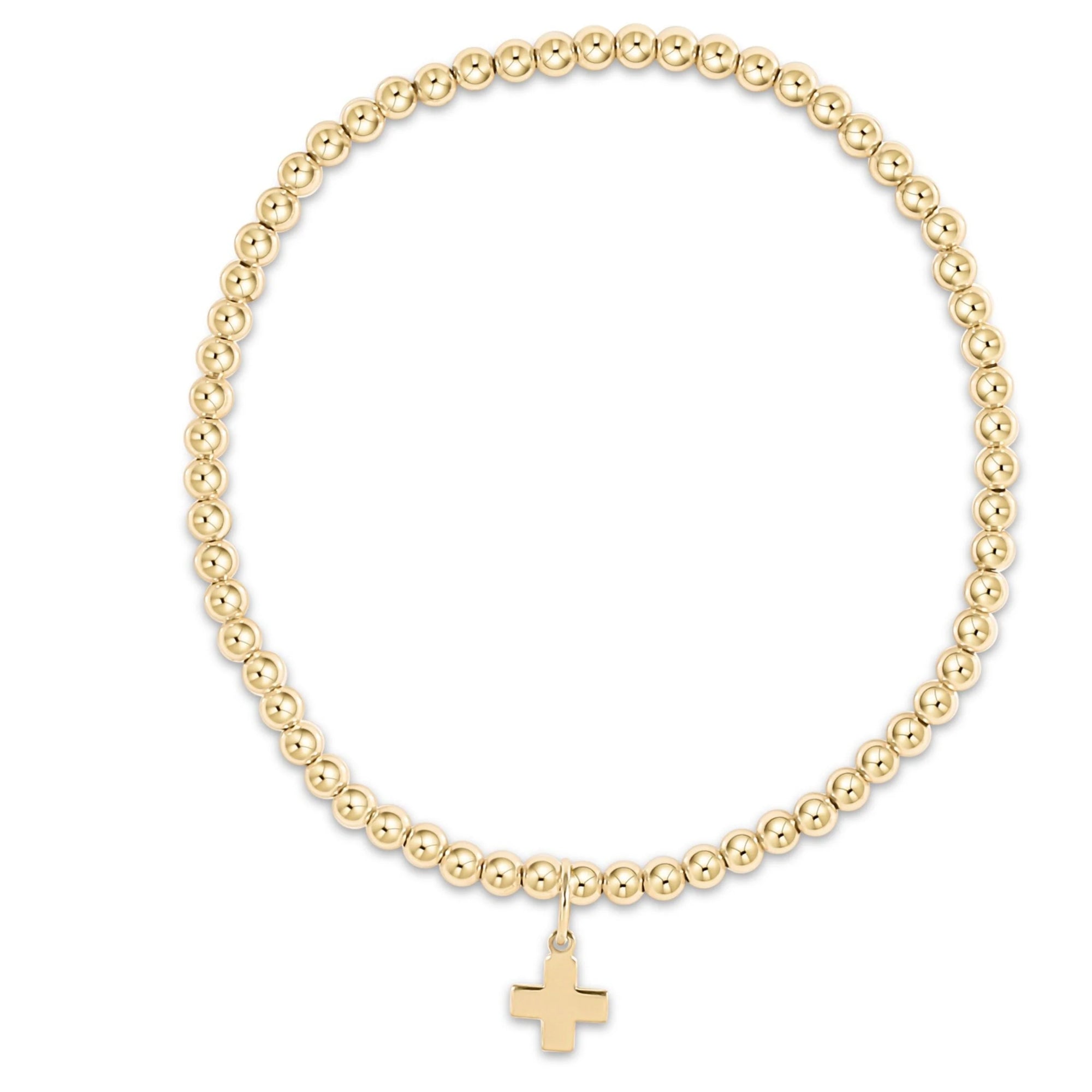 egirl Classic Gold 3mm Bead Bracelet
