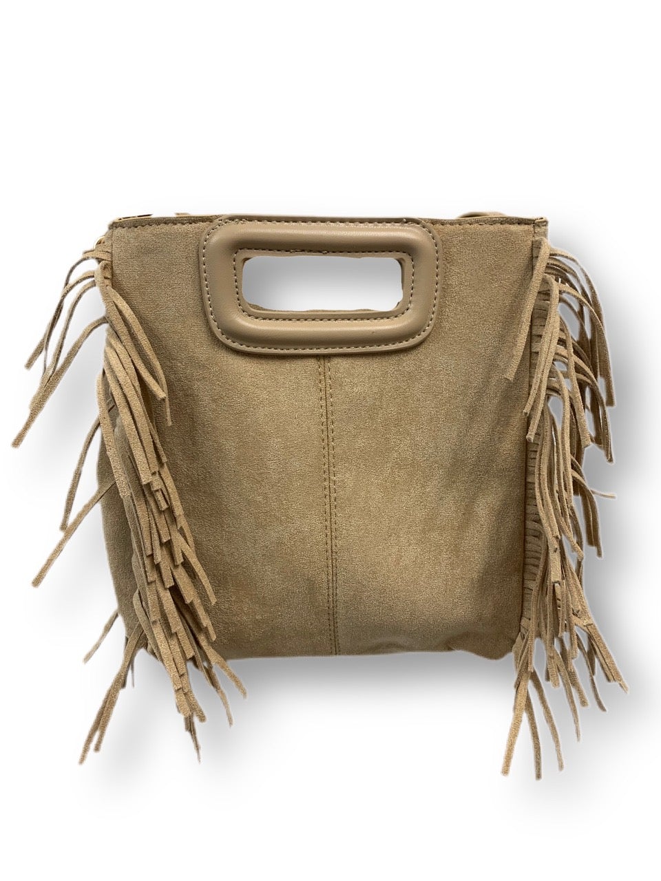 Small Suede Bag with Fringe