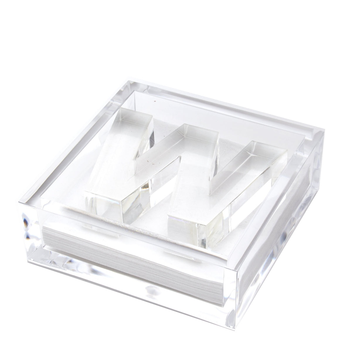 Initial Cocktail Napkin Holder, Assorted Letters